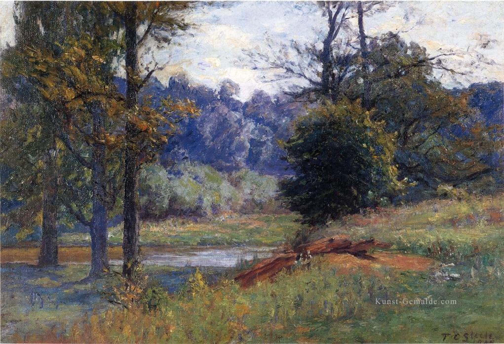 Along the Creek aka Zionsville Impressionist Indiana Landschaften Theodore Clement Steele Ölgemälde